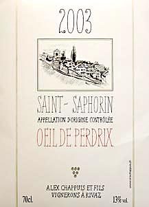 St-Saphorin Oeil-de-Perdrix